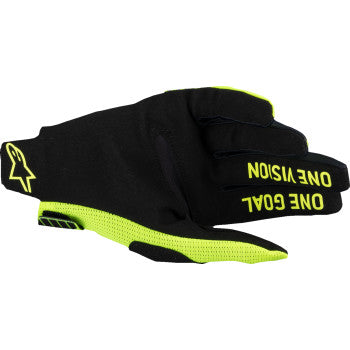 ALPINESTARS Radar Pro MX Gloves - Fluo Yellow - Small 3560325-55-S - Gloves