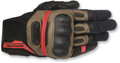 ALPINESTARS Highlands Gloves - Black/Tobacco Brown/Red - 2XL 3566617-1813-2X