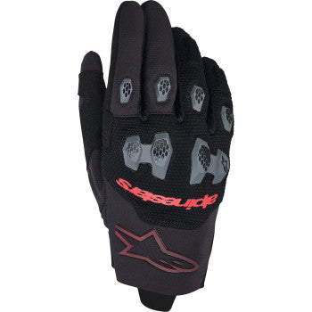 ALPINESTARS Pro-Dura Gloves - Black/Bright Red - Large 3560425-1303-L - Gloves