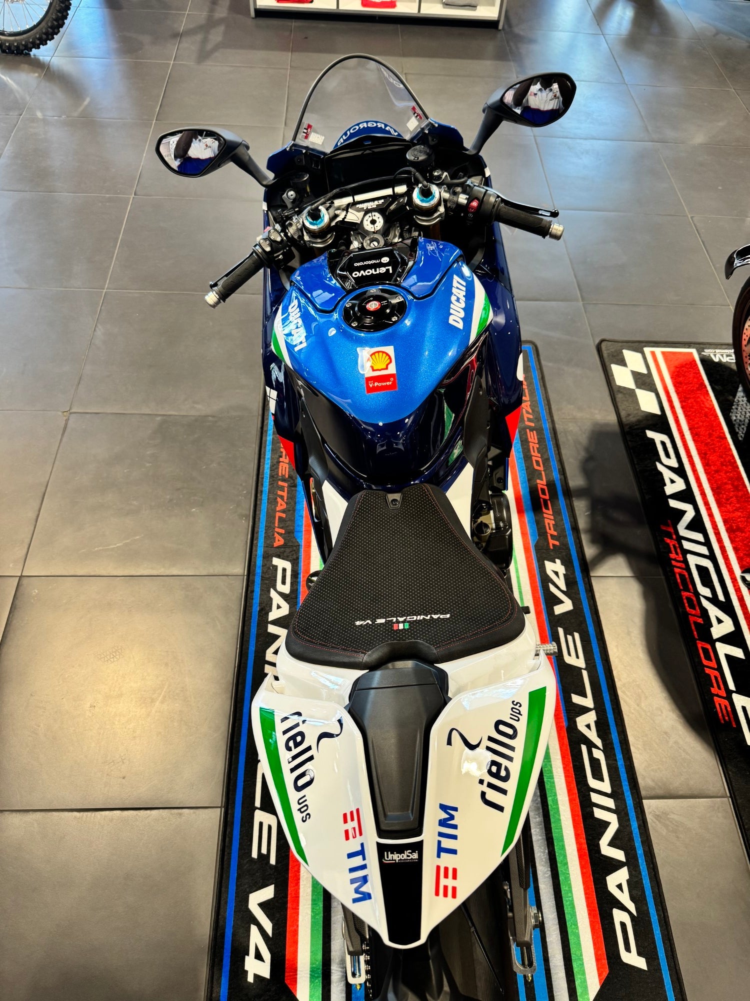 MPM Motorcycle Mat for Ducati Panigale V4 Tricolore Italia - MM4205