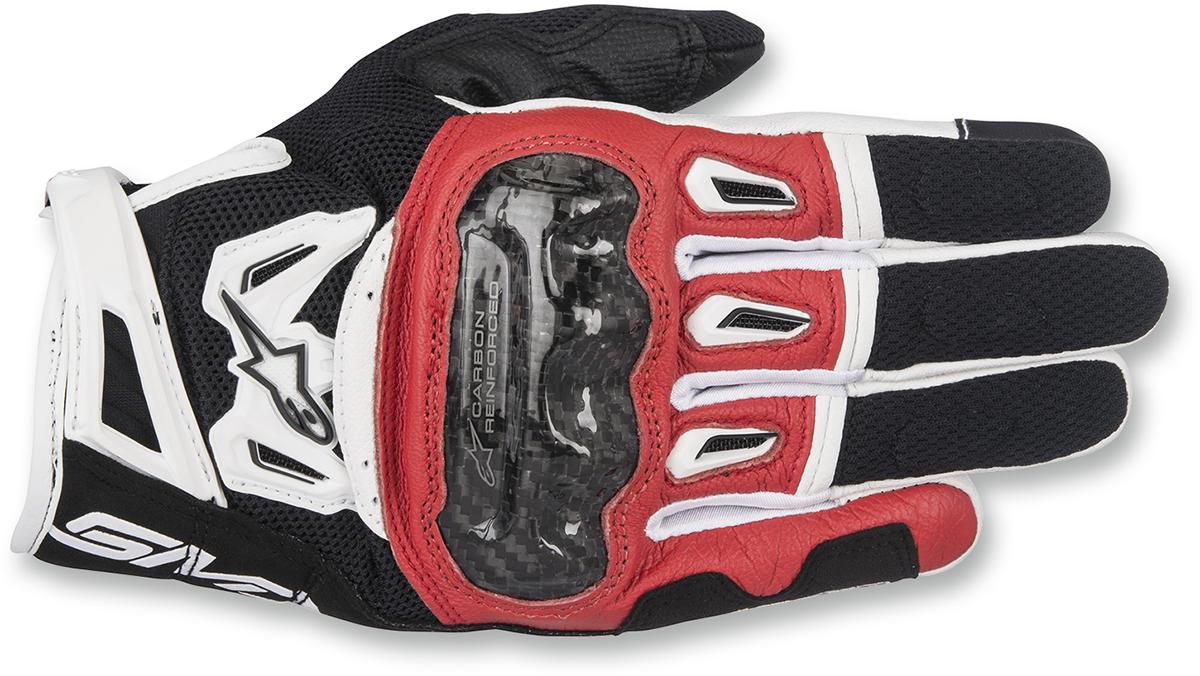 ALPINESTARS SMX-2 Air Carbon V2 Gloves - Black/Red/White - 3XL 3567717-132-3X - Gloves