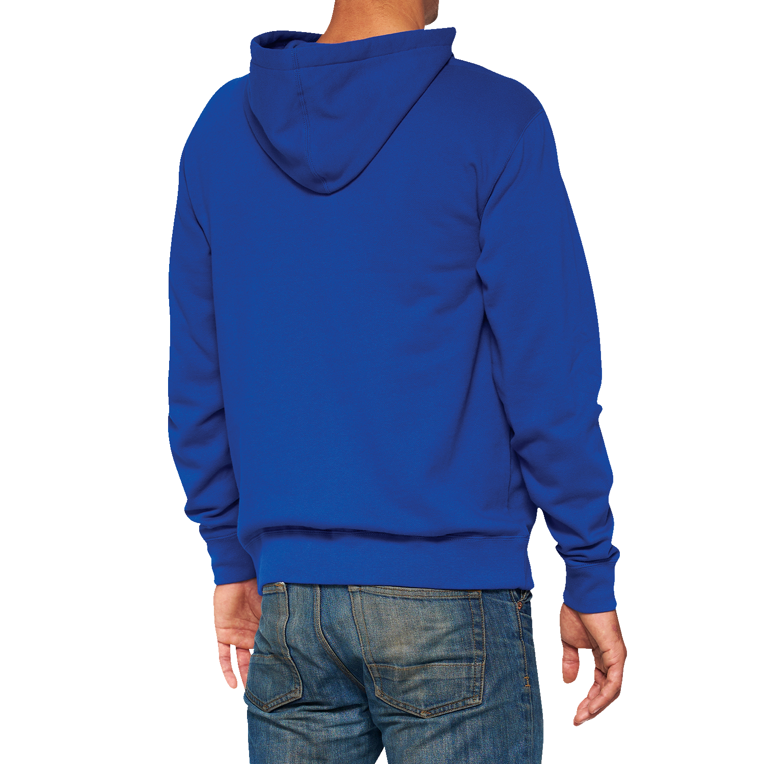 100% Official Fleece Zip-Up Hoodie - Royal - Medium 20032-00021