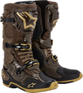 ALPINESTARS Limited Edition Squad '23 Tech 10 Boots - Brown/Gold - US 10 2010020-839-10