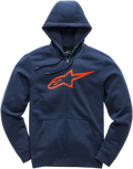 ALPINESTARS Ageless 2 Zip Hoodie - Navy/Red - 2XL 10385305270302X