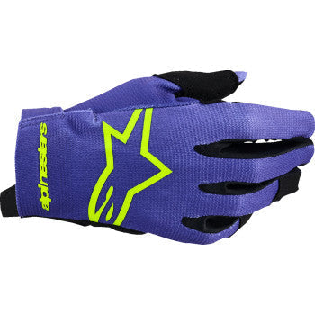 ALPINESTARS Youth Radar Gloves - Purple/Fluo Yellow - 3XS 3541824-3175-3XS