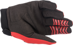 ALPINESTARS Youth Full Bore Gloves - Bright Red/Black - Small 3543622-3031-S