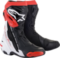 ALPINESTARS Supertech R Boots - Black/White/Red - US 10.5 / EU 45 2220021-123-45
