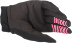 ALPINESTARS Women Stella Full Bore Gloves - Black/Fluo Pink - Large 3583622-1390-L