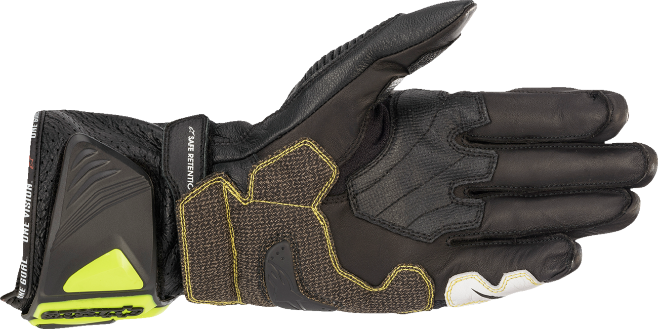 ALPINESTARS GP Tech V2 S Gloves - Black/Fluo Yellow/White/Fluo Red - 3XL 3556422-1503-3X - Gloves