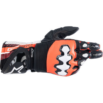 ALPINESTARS GP Pro R4 Gloves - Black/Fluo Red/White - Large 3556724-1321-L - Gloves