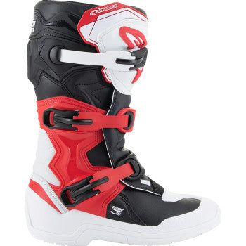 ALPINESTARS Youth Tech3S Boots - White/Black/Red - US 4 2014024-2030-4
