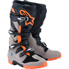 ALPINESTARS Tech 7 Enduro Boots - Black/Warm Gray/Fluorescent Orange - US 9 2010426-1562-9