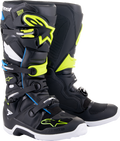 ALPINESTARS Tech 7 Boots - Black/Blue/Yellow Fluorescent - US 14 2012014-1795-14