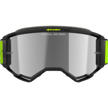 ALPINESTARS GOGGLES Vision 5 Goggle - Hollow - Charcoal/Yellow Fluo - Silver Mirror 5102225-1470 - Goggles