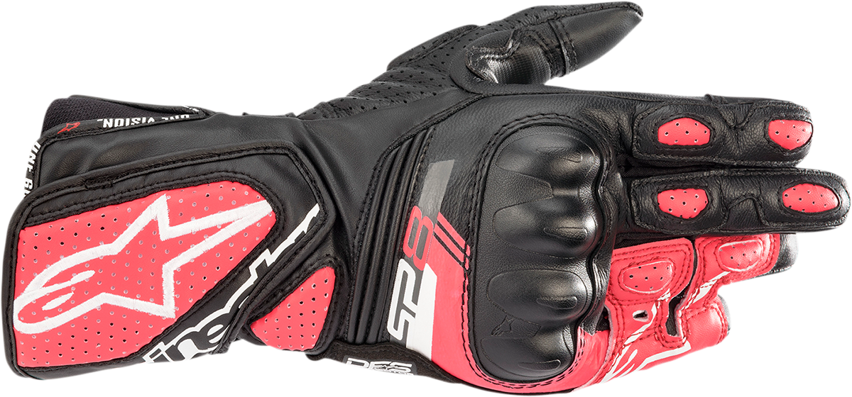 ALPINESTARS Women Stella SP-8 V3 Gloves - Black/White/Diva Pink - XL 3518321-1832-XL - Gloves