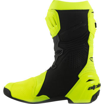 ALPINESTARS Supertech R Vented Boots - Fluorescent Yellow/Black - US 12 / EU 47 2220121-551-47