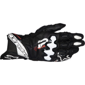 ALPINESTARS GP Plus R V3 Leather Gloves - Black/White - Medium 3550825-12-M - Gloves