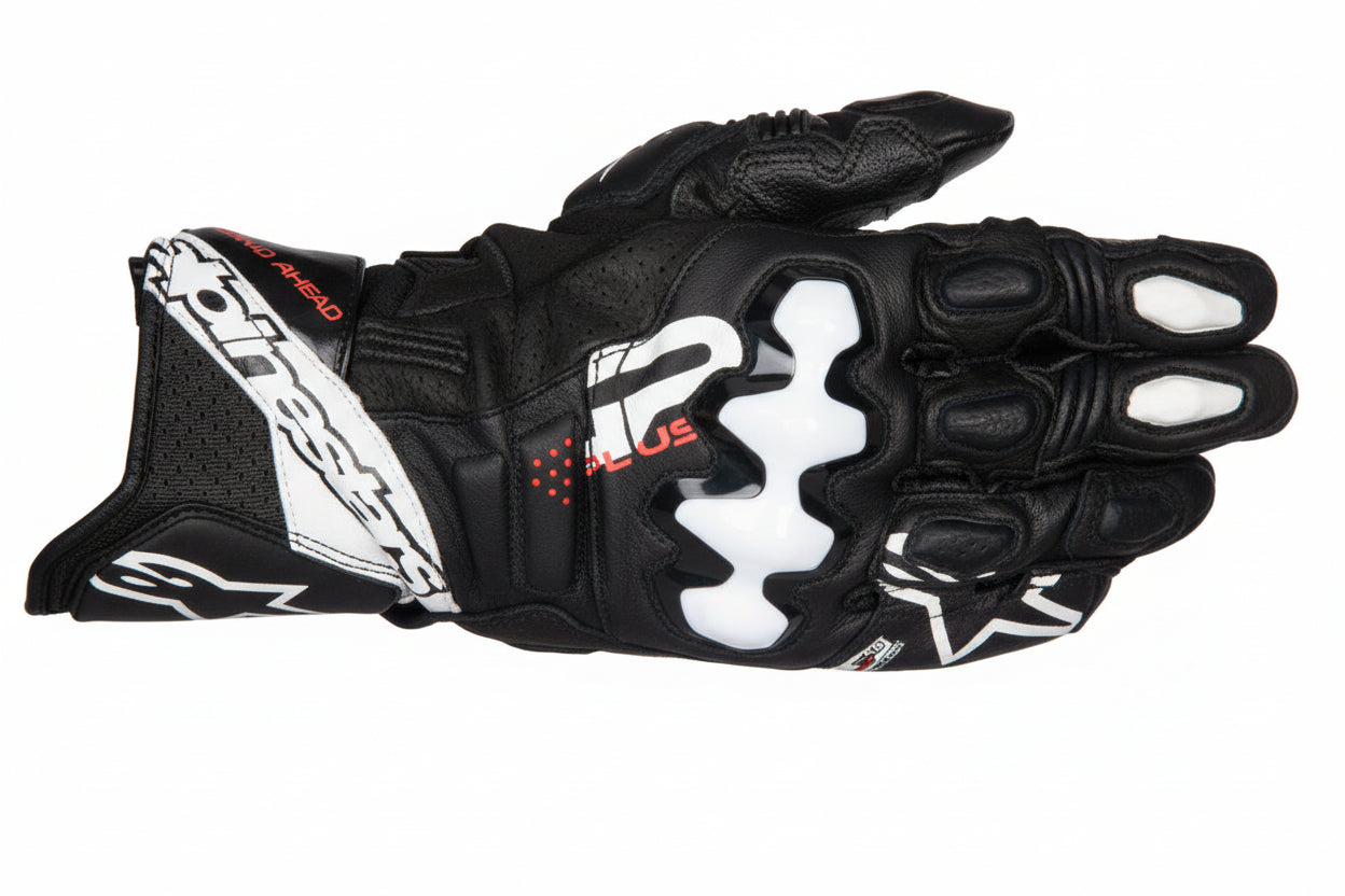ALPINESTARS GP Plus R V3 Leather Gloves - Black/White - 2XL 3550825-12-2X - Gloves