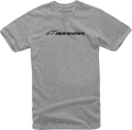 ALPINESTARS Linear T-Shirt - Heather Gray/Black - Large 1211720241126L
