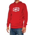 100% Icon Pullover Hoodie - Red - 2XL 20029-00014