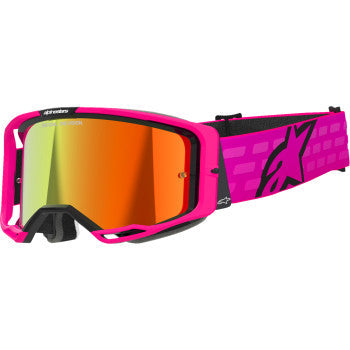 ALPINESTARS GOGGLES Vision 8 Goggle - Corp - Pink - Red Mirror 5101625-3083 - Goggles