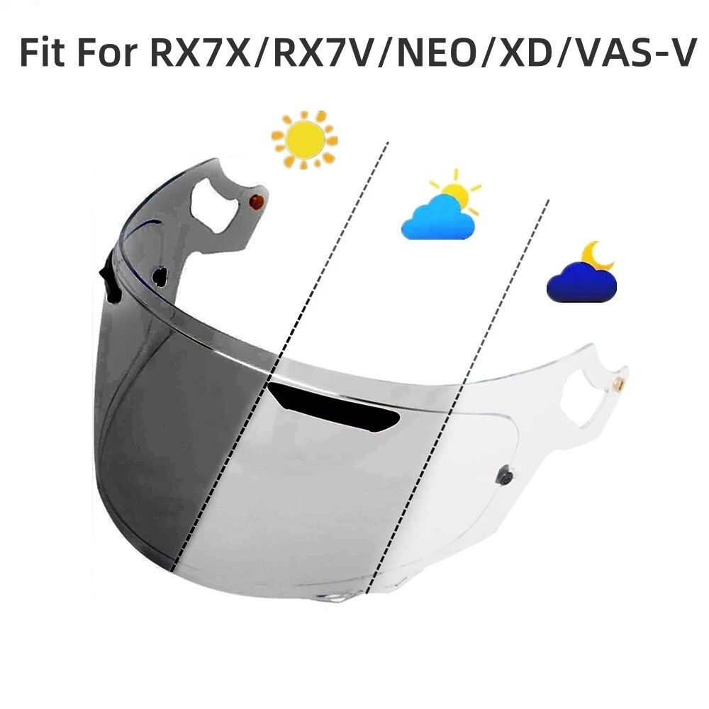 Photochromic Visor for ARAI RX7X / CORSAIR X / RAPIDE NEO / XD VAS V / ASTRO GX / QUANTUM X / SIGNET X / CHASER X  / QUANTIC / PROFILE V CONCEPT X / CONTOUR X / REGENT X / VECTOR X Pinlock-Ready Face Shield