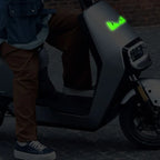 2 Reflective Devil's Eye stickers for motorcycle - improves night visibility and safety, durability, and fashion