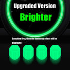 4PCS Luminous Valve Stem Caps