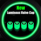 4PCS Luminous Valve Stem Caps