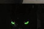 2 Reflective Devil's Eye stickers for motorcycle - improves night visibility and safety, durability, and fashion