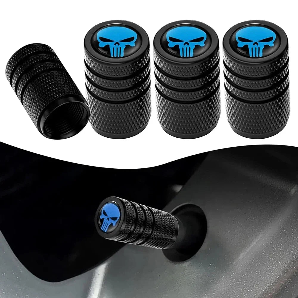 4PCS Skull Valve Stem Caps