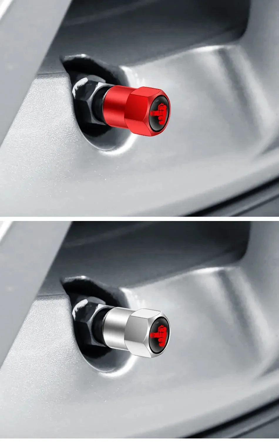 4PCS Aluminium Valve Stem Caps