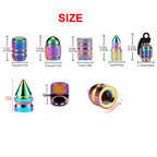 4PCS Colorful Valve Stem Caps