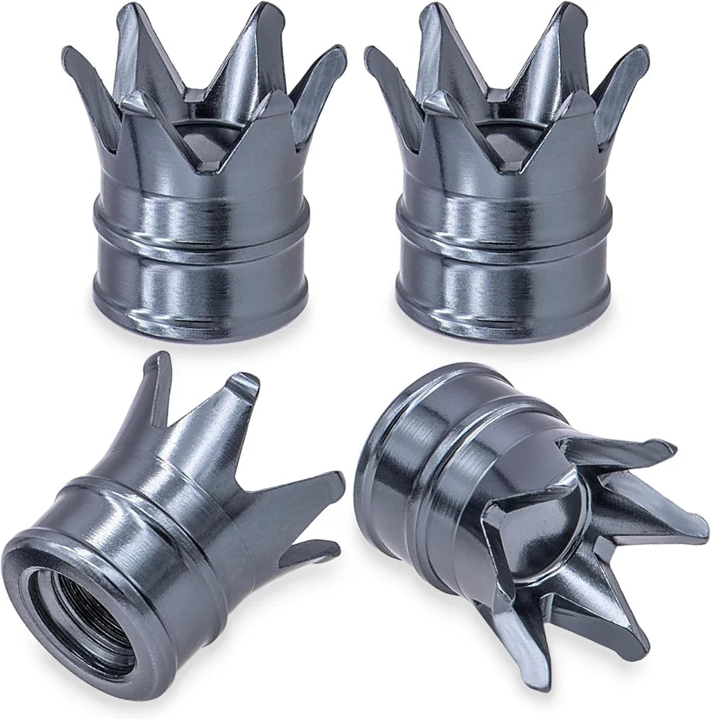 4PCS Crown Valve Stem Caps