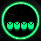 4PCS Luminous Valve Stem Caps