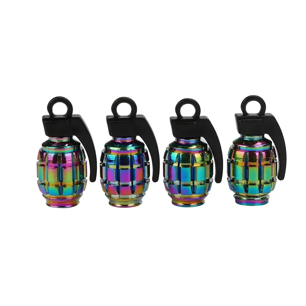 4PCS Colorful Valve Stem Caps