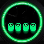 4PCS Luminous Valve Stem Caps
