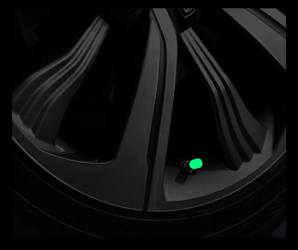 4PCS Luminous Valve Stem Caps