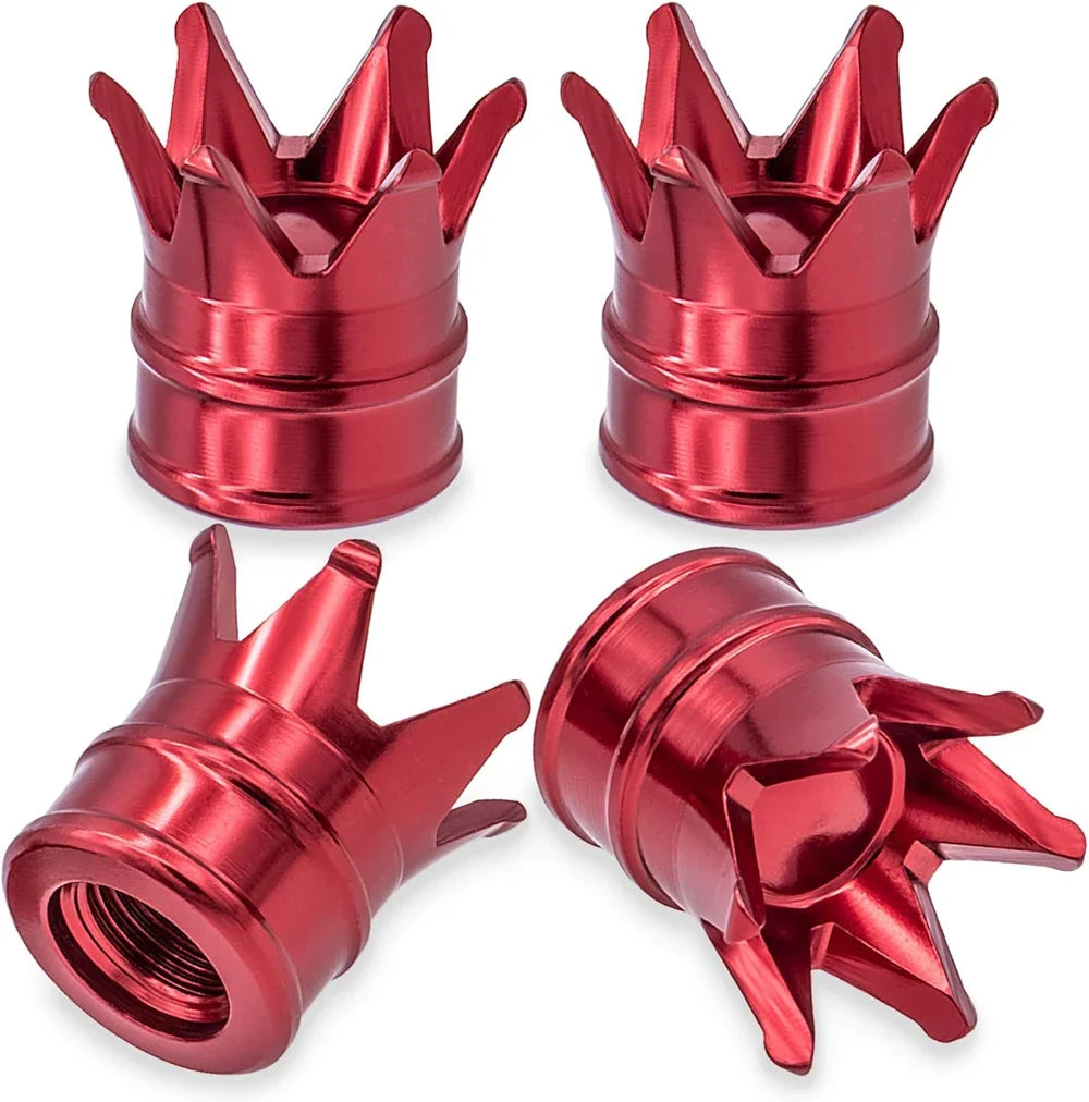 4PCS Crown Valve Stem Caps
