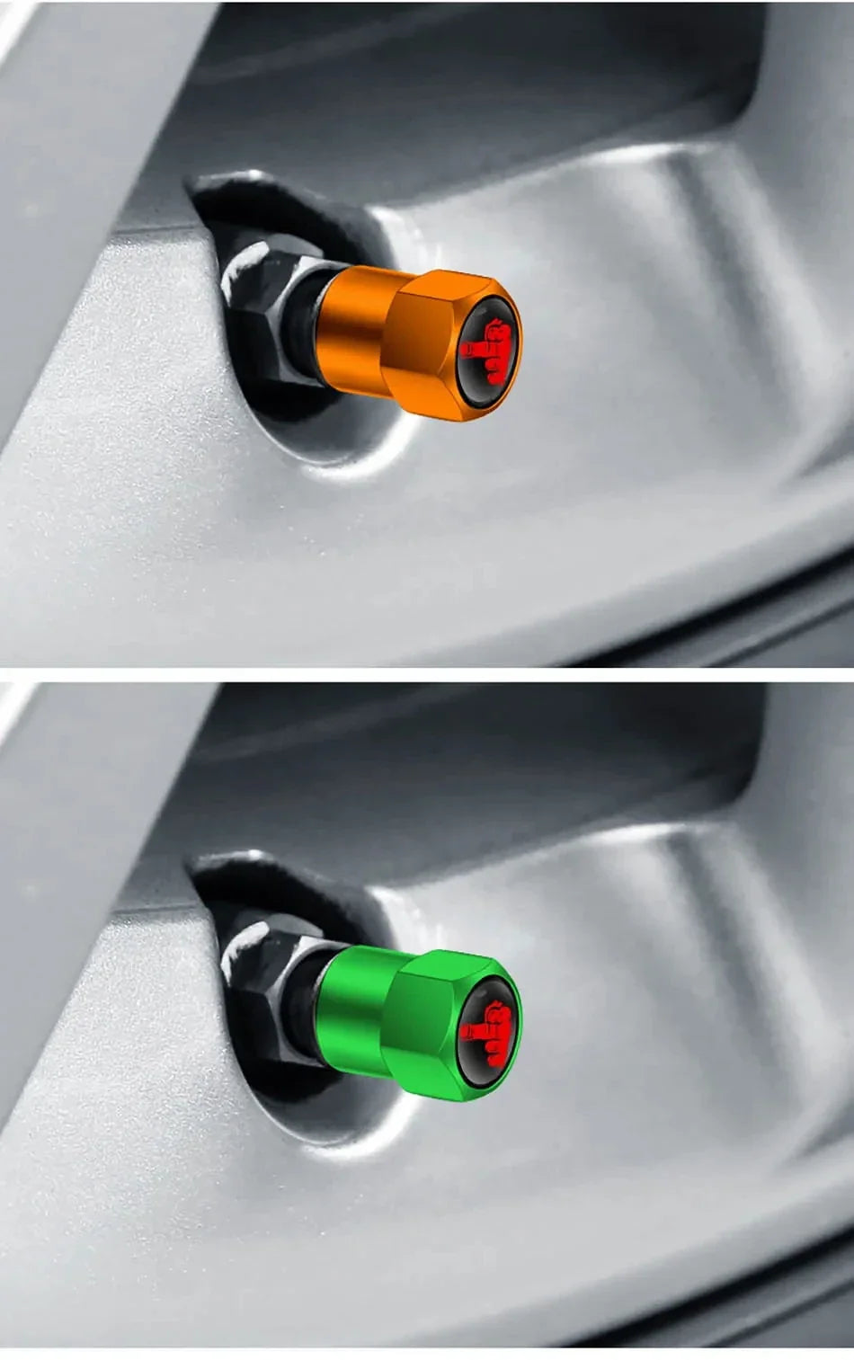 4PCS Aluminium Valve Stem Caps
