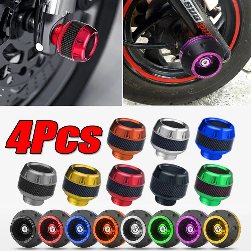 4PCS Motorcycle Crash Protectors Front Fork Slider Cups