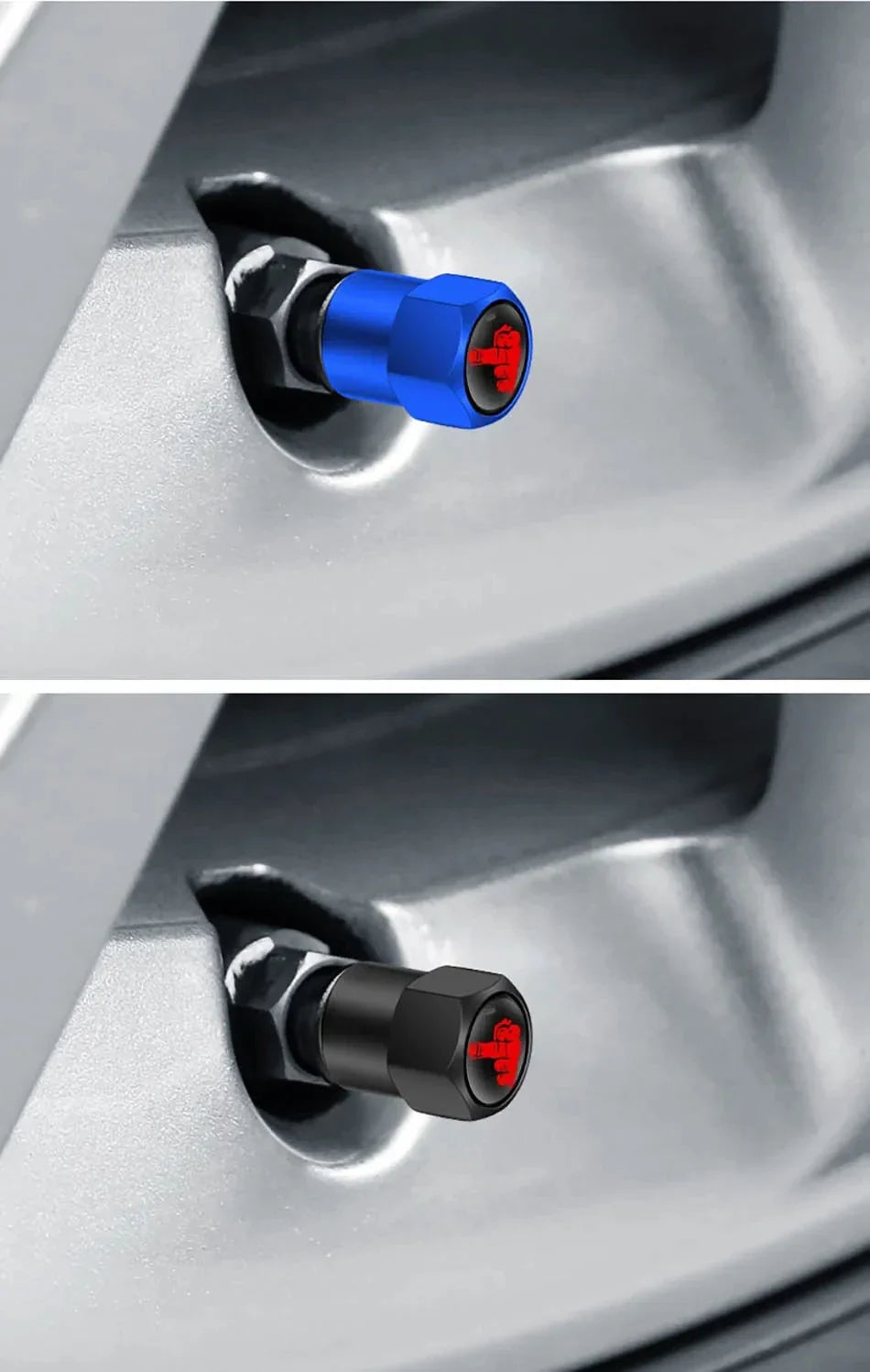 4PCS Aluminium Valve Stem Caps