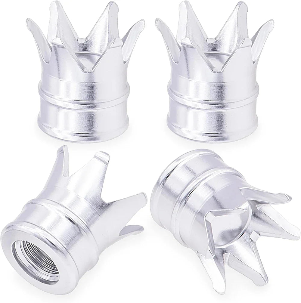 4PCS Crown Valve Stem Caps