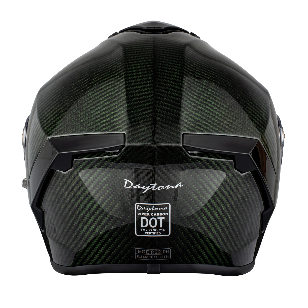 D.O.T. & ECE Daytona Viper- Green Carbon Fiber