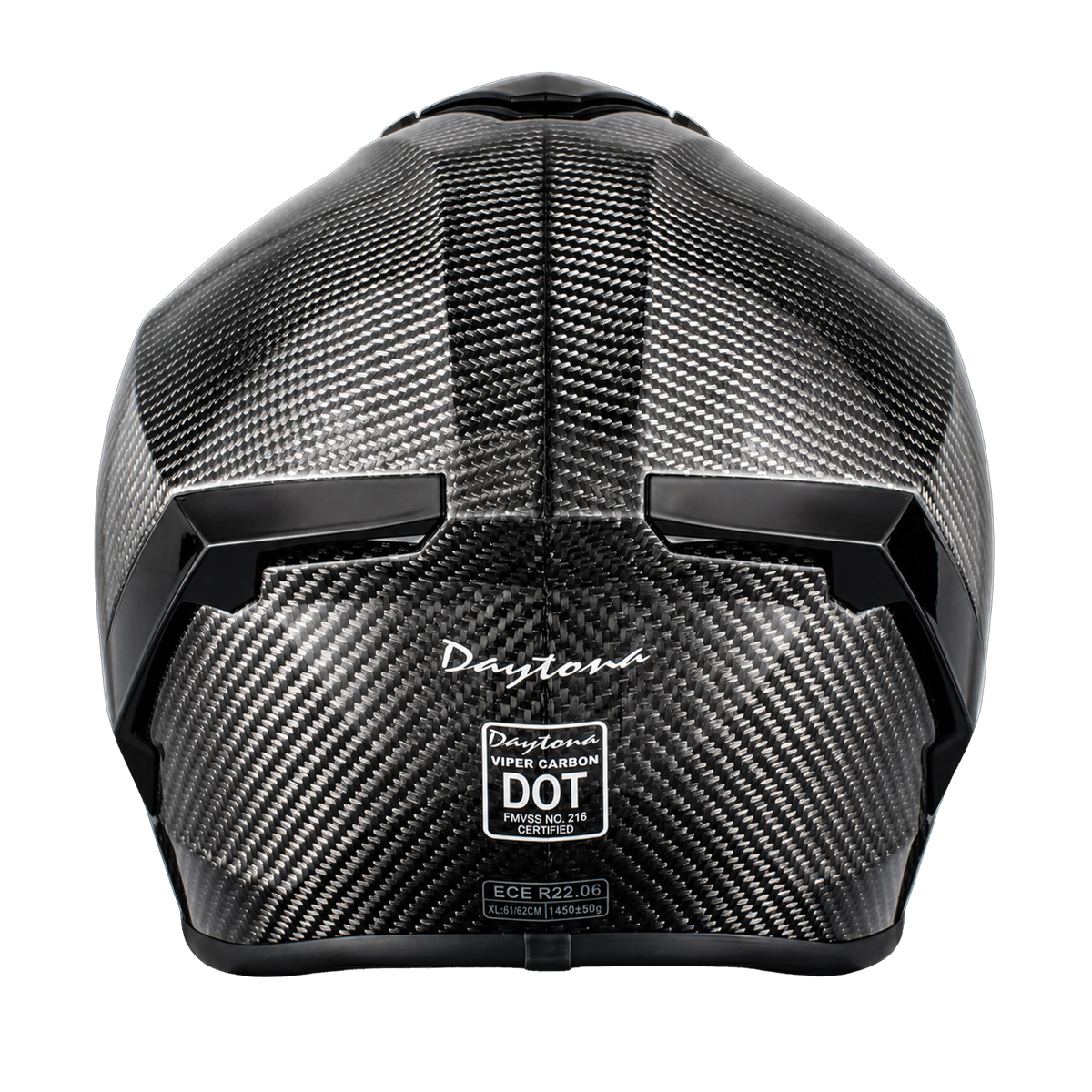 D.O.T. & ECE Daytona Viper- Silver Carbon Fiber