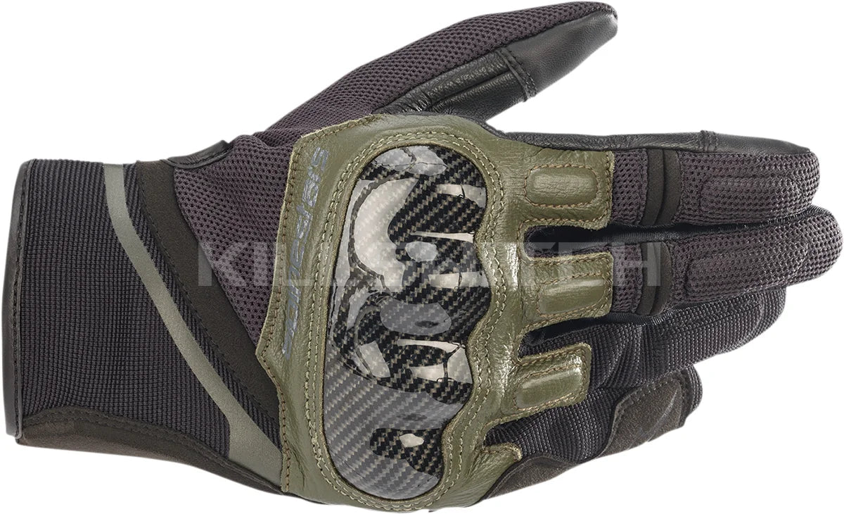 ALPINESTARS Chrome Gloves - Black/Forest - XL 3568721-1681-XL - Gloves