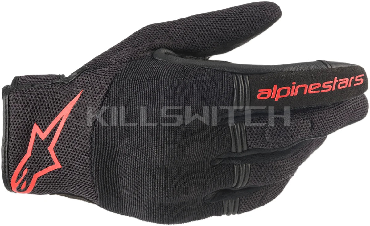 ALPINESTARS Copper Gloves - Black/Fluo Red - Large 3568420-1030-L - Gloves
