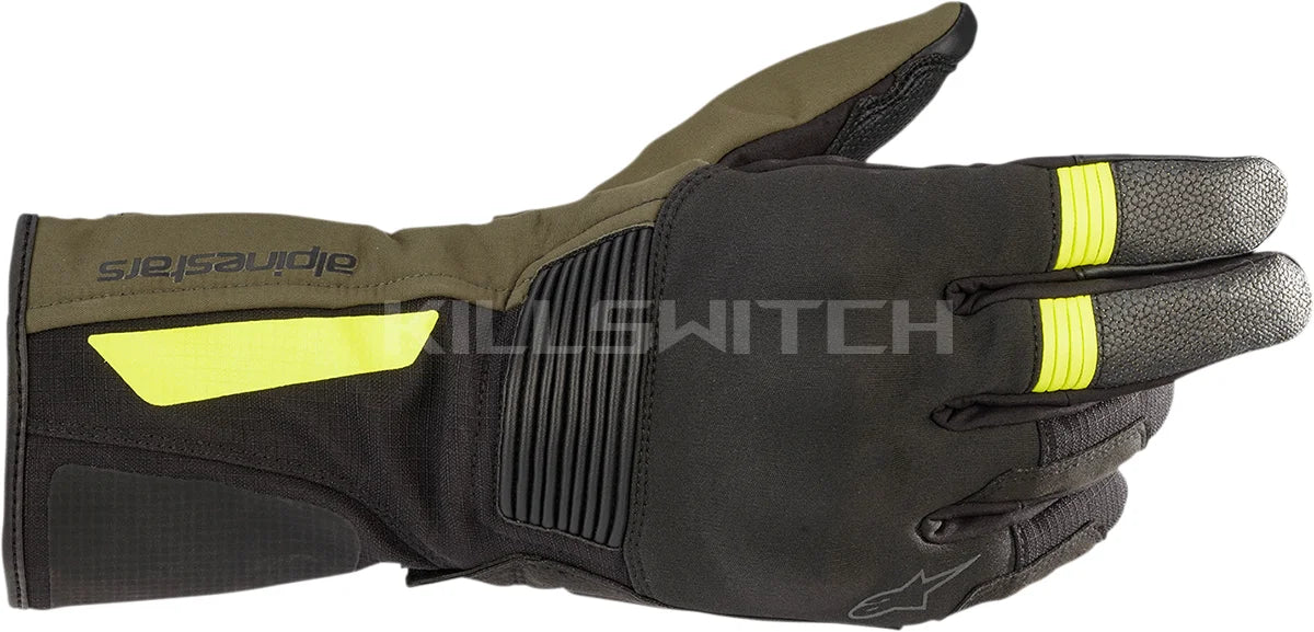 ALPINESTARS Denali Aerogel Drystar® Gloves - Black Forest/Fluo Yellow - Medium 3526922-1685-M - Gloves