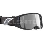 ALPINESTARS GOGGLES Supertech Goggle - Corp - Black/Gray - ABS Vision - Silver Mirror 5100325-1513 - Goggles