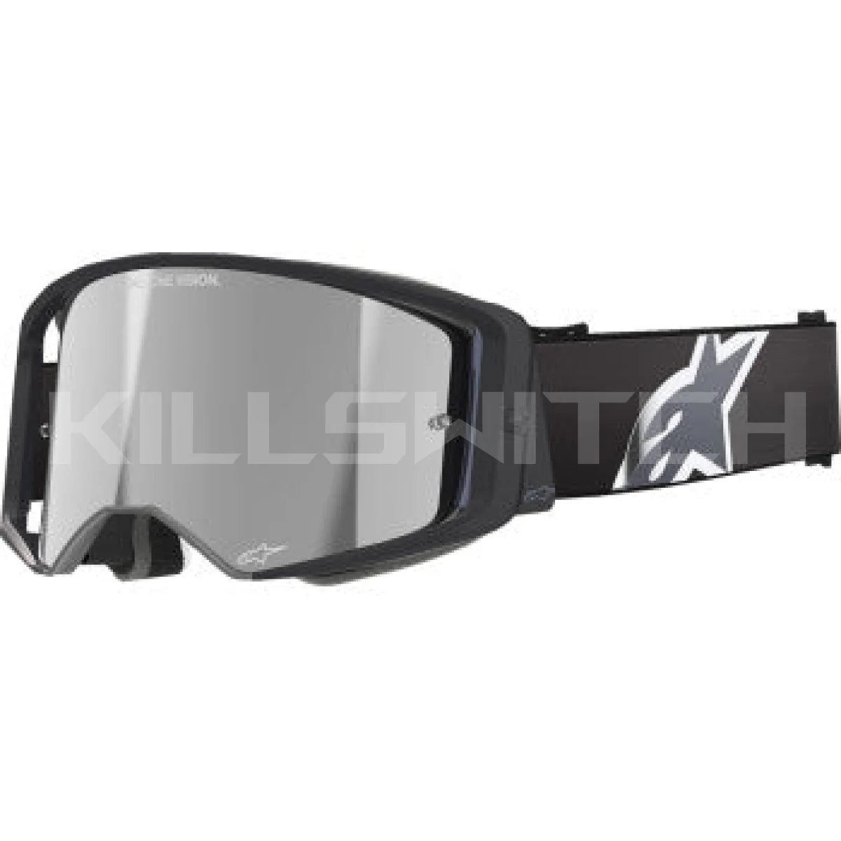 ALPINESTARS GOGGLES Supertech Goggle - Corp - Black/Gray - ABS Vision - Silver Mirror 5100325-1513 - Goggles